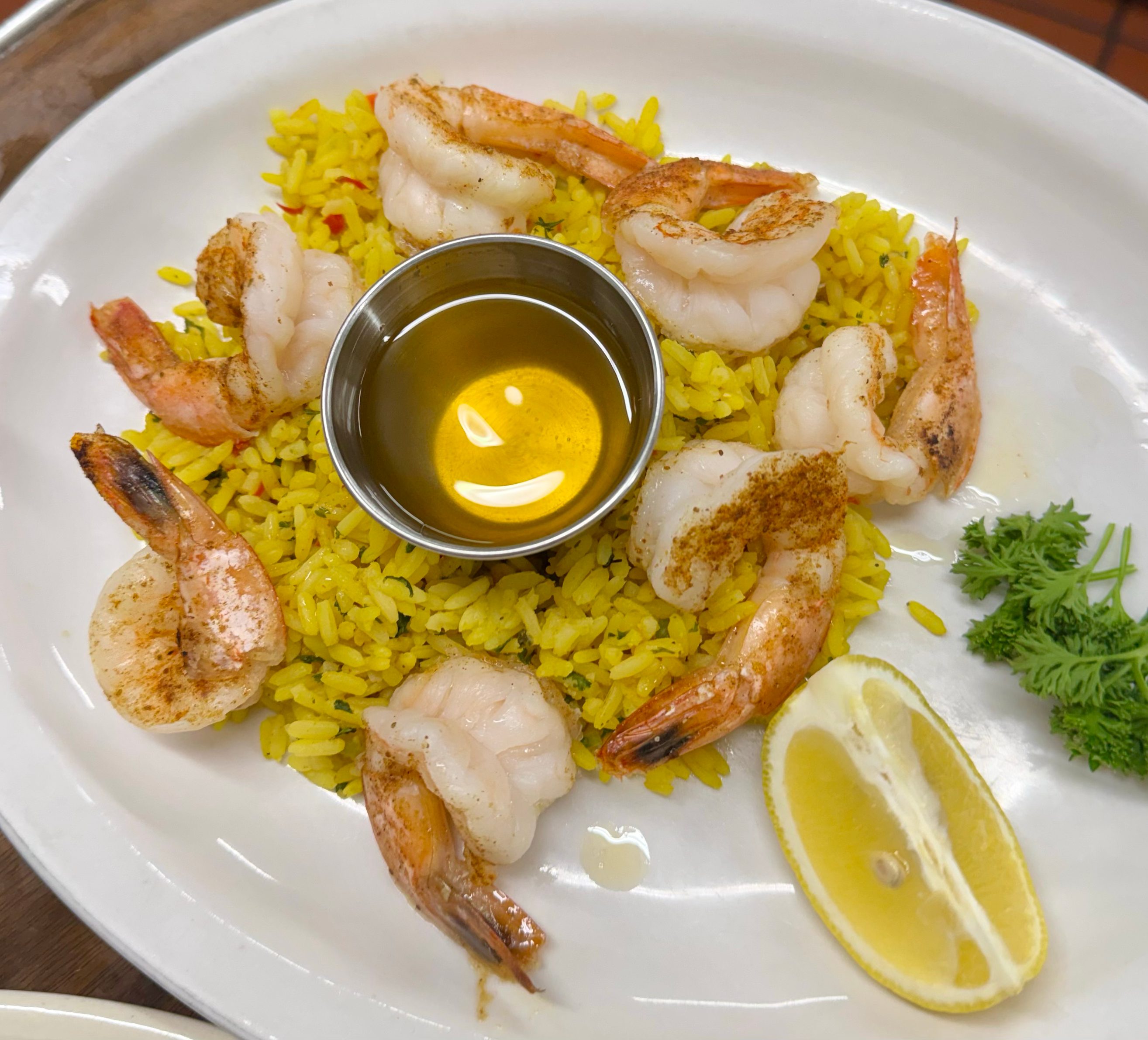 Broiled Shrimp.